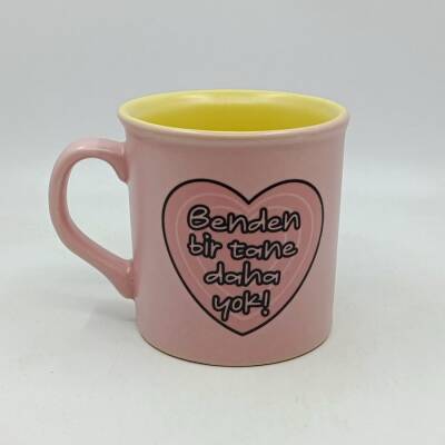 BENDEN BİR TANE DAHA YOK!-İDA KUPA - PEMBE SAP PEMBE GÖVDE SARII İÇ - 1