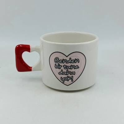 BENDEN BİR TANE DAHA YOK!-KALP KUPA - KIRMIZI SAP - 1