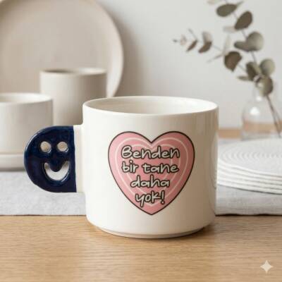 BENDEN BİR TANE DAHA YOK!-SMİLE KUPA - KOBALT SAP - 1