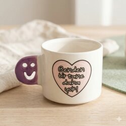 BENDEN BİR TANE DAHA YOK!-SMİLE KUPA - LİLA SAP - 