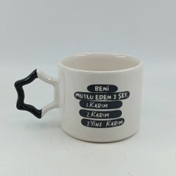 BENİ MUTLU EDEN 3 ŞEY; 1.KARIM - YILDIZ KUPA - SİYAH SAP - 