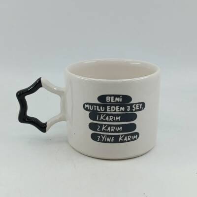 BENİ MUTLU EDEN 3 ŞEY; 1.KARIM - YILDIZ KUPA - SİYAH SAP - 1