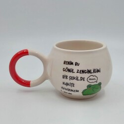 BENİM BU GÖNÜL ZENGİNLİĞİM - BALONCUK KUPA - KIRMIZI SAP - 