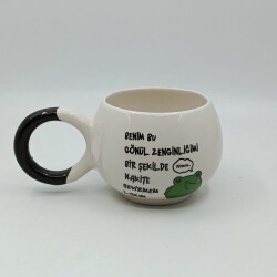 BENİM BU GÖNÜL ZENGİNLİĞİM - BALONCUK KUPA - SİYAH SAP - 