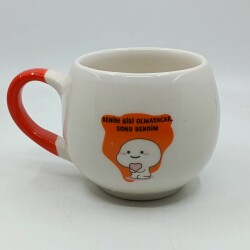 BENİM GİBİ OLMAYACAK SONU-BALON KUPA - TURUNCU - 