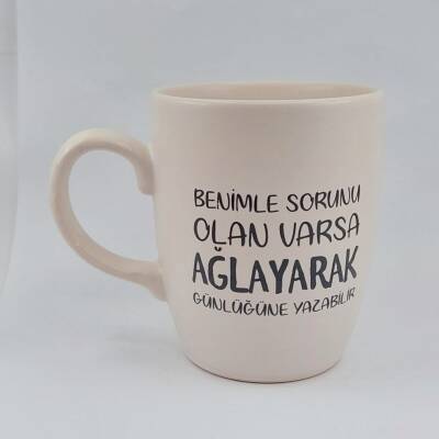 BENİMLE SORUNU OLAN VARSA - OVAL KUPA - TRANSPARAN SAP - 1