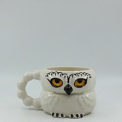 BEYAZ BAYKUŞ - 3D-3D KABARTMA KUPA - 3D BAYKUŞ - 