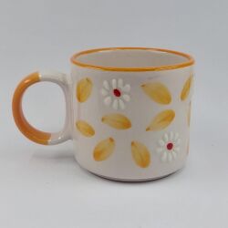 BEYAZ TURUNCU PAPATYA - 3D-D KUPA - 3D - 