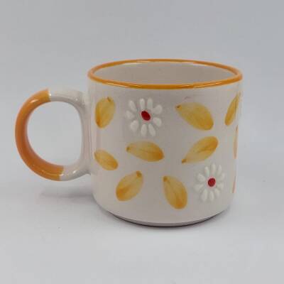 BEYAZ TURUNCU PAPATYA - 3D-D KUPA - 3D - 1