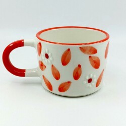 BEYAZ TURUNCU PAPATYA - 3D-ÖZEL FORM - 3D - 