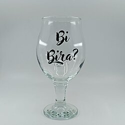 Bİ BİRA-CAM BİRA BARDAĞI - ŞEFFAF - 