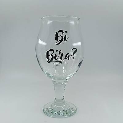 Bİ BİRA-CAM BİRA BARDAĞI - ŞEFFAF - 1
