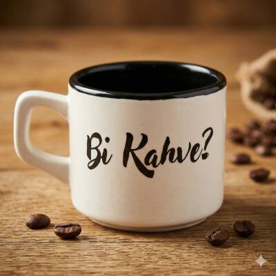 Bİ KAHVE? - VENUS KUPA - SİYAH İÇ - 1
