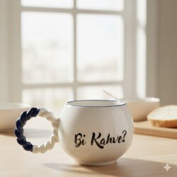 Bİ KAHVE? - BALONCUK KUPA - KOBALT SAP - 