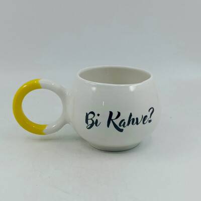 Bİ KAHVE? - BALONCUK KUPA - SARI SAP - 1