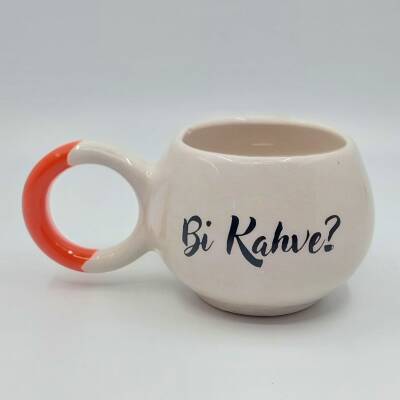 Bİ KAHVE? - BALONCUK KUPA - TURUNCU SAP - 1