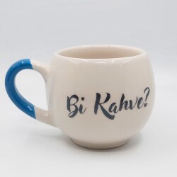 Bİ KAHVE? - BALON KUPA - AÇIK MAVİ SAP - 