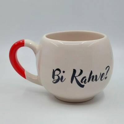 Bİ KAHVE? - BALON KUPA - KIRMIZI SAP - 1