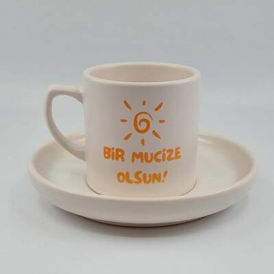 Bİ MUCİZE OLSUN-VENÜS TÜRK KAHVESİ FİNCANI - TRANSPARAN GÖVDE - 1