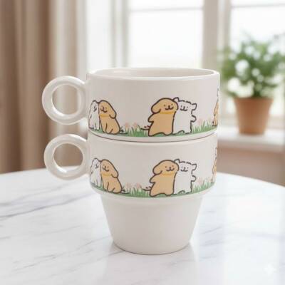 BİR AŞK HİKAYESİ-İKİLİ ESPRESSO BARDAĞI - TRANSPARAN - 1