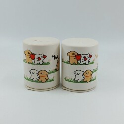 BİR AŞK HİKAYESİ-SİLİNDİR SERAMİK TUZLUK & BİBERLİK - SİLİNDİR SERAMİK TUZLUK & BİBERLİK - 