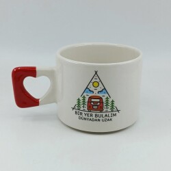 BİR YER BULALIM-KALP KUPA - KIRMIZI SAP - 1