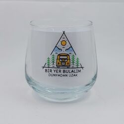 BİR YER BULALIM-VİSKİ BARDAĞI - ŞEFFAF - 