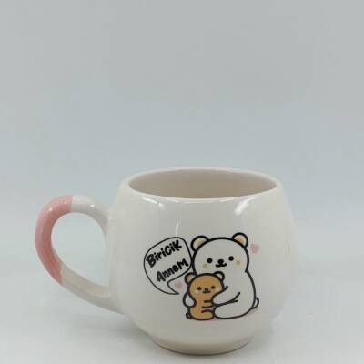 BİRİCİK ANNEM AYICIKLAR-BALON KUPA - PEMBE SAP - 1