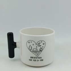 BİRLİKTEYKEN HER YER EV GİBİ-T KUPA - SİYAH SAP - 