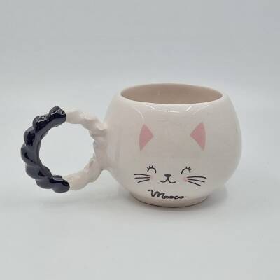 BIYIKLI MEOW-BALONCUK KUPA - SİYAH SAP - 1