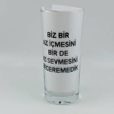 BİZ BİR AZ İÇMESİNİ-RAKI BARDAĞI - ŞEFFAF - 1