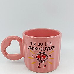 BİZ BU İŞİN-EROS KUPA - PEMBE SAP PEMBE GÖVDE - 