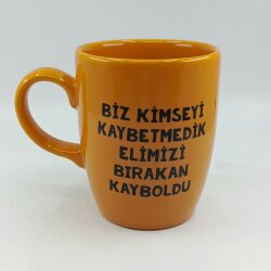 BİZ KİMSEYİ KAYBETMEDİK-OVAL KUPA - SARI SAP SARI GÖVDE SARI İÇ - 