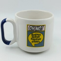 BOŞVER SENİN BURNUN GÜZEL - ARYA ÇAY FİNCANI - KOBALT SAP - 