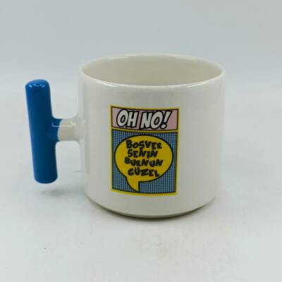 BOŞVER SENİN BURNUN GÜZEL - T KUPA - AÇIK MAVİ SAP - 1