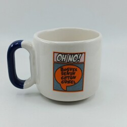 BOŞVER SENİN GÖTÜN GÜZEL-ARYA ÇAY FİNCANI - KOBALT SAP - 