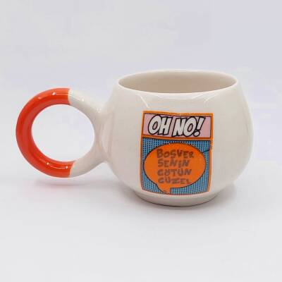 BOŞVER SENİN GÖTÜN GÜZEL - BALONCUK KUPA - TURUNCU SAP - 1