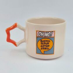 BOŞVER SENİN GÖTÜN GÜZEL - YILDIZ KUPA - TURUNCU SAP - 