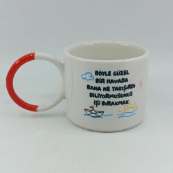 BÖYLE GÜZEL HAVADA İSTİFA-O KUPA - TURUNCU SAP - 