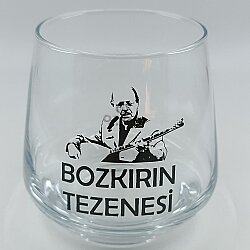 BOZKIRIN TEZENESİ-VİSKİ BARDAĞI - ŞEFFAF - 