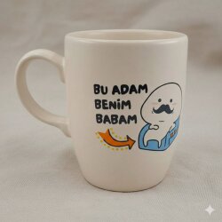 BU ADAM BENİM BABAM - OVAL KUPA - TRANSPARAN SAP - 
