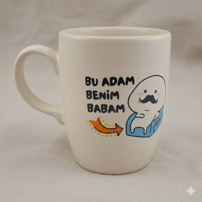 BU ADAM BENİM BABAM - OVAL KUPA - TRANSPARAN SAP - 1