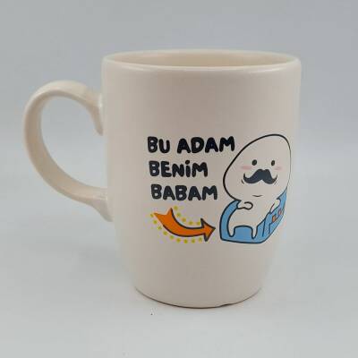 BU ADAM BENİM BABAM - OVAL KUPA - TRANSPARAN SAP - 1