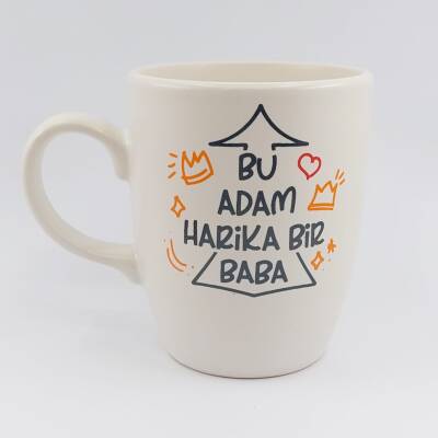BU ADAM HARİKA BİR BABA - OVAL KUPA - TRANSPARAN SAP - 1