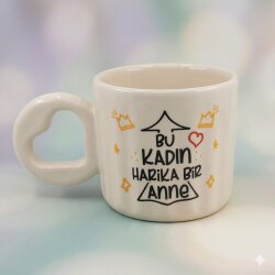 BU KADIN HARİKA BİR ANNE-EROS KUPA - TRANSPARAN SAP TRANSPARAN GÖVDE - 