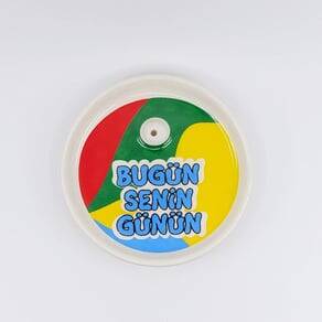 BUGÜN SENİN GÜNÜN-YUVARLAK SERAMİK NOTLUK - TRANSPARAN GÖVDE - 1