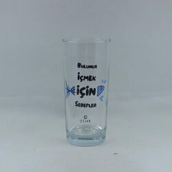 BULUNUR İÇMEK İÇİN SEBEPLER-RAKI BARDAĞI - ŞEFFAF - 