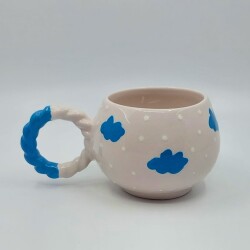 BULUTLAR -3D-ÖRGÜLÜ BALONCUK KUPA - 3D - 