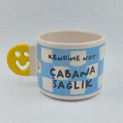ÇABANA SAĞLIK-SMİLE KUPA - SARI SAP - 