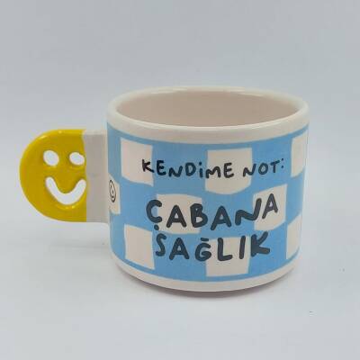 ÇABANA SAĞLIK-SMİLE KUPA - SARI SAP - 1